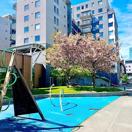 Sentral 3 roms top leilighet med gratis parkering Oslo Eksteriør bilde