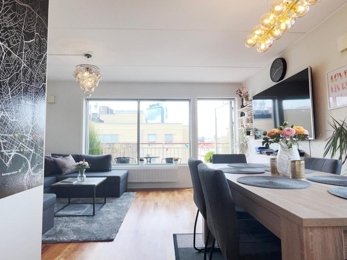 Sentral 3 roms top leilighet med gratis parkering Oslo Eksteriør bilde